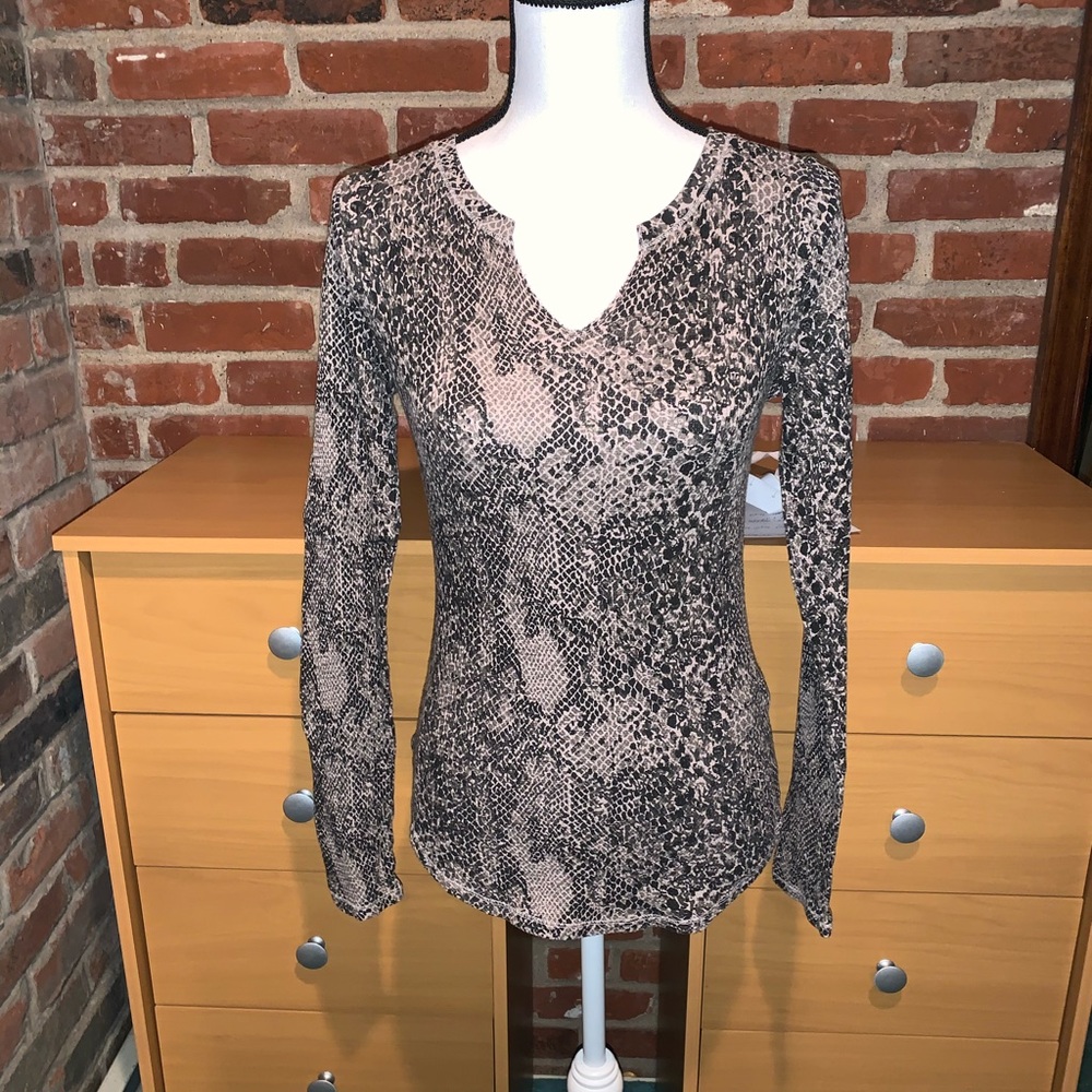 Lucky Brand V Neck Blouse